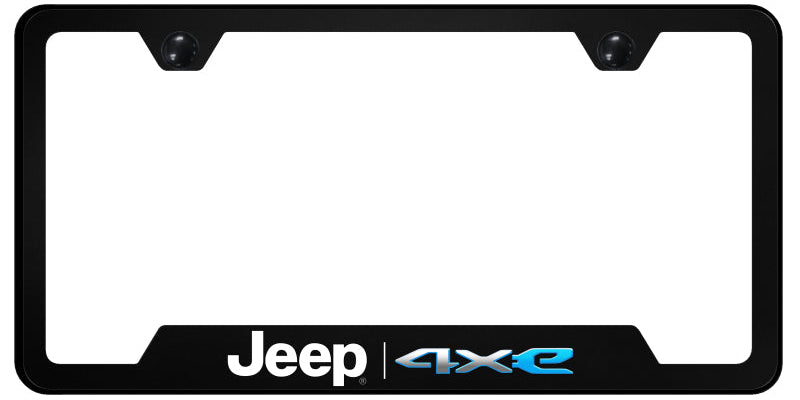 Jeep 4xe PC Notched Frame - UV Print on Black