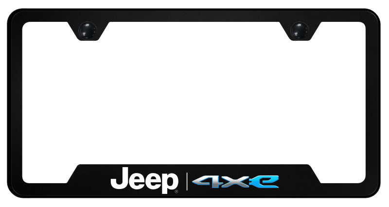 Jeep 4xe PC Notched Frame - UV Print on Black