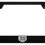 Jeep Grill PC Notched Frame - UV Print on Black