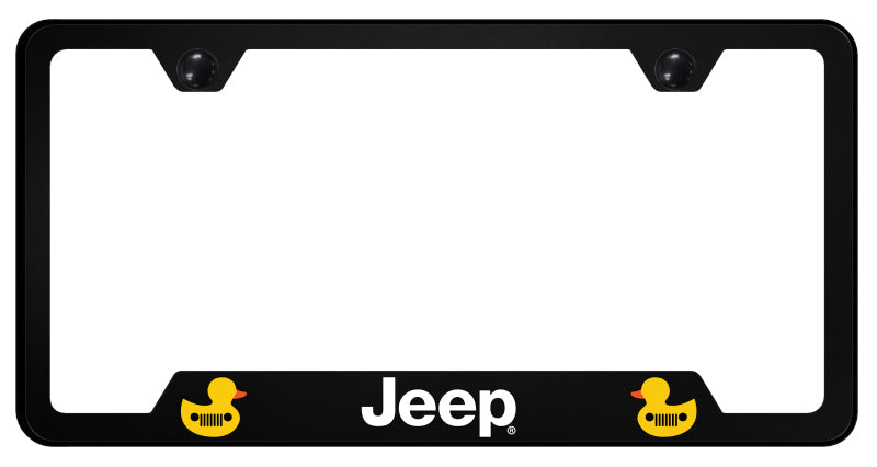 Jeep 2 Ducks PC Notched Frame - UV Print on Black