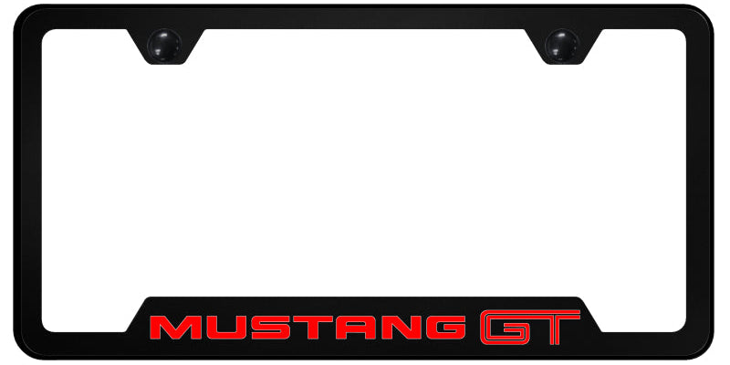 Mustang GT PC Notched Frame - UV Print on Black