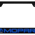 Mopar Name and Logo PC Notched Frame - UV Print on Black