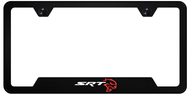 SRT Hellcat PC Notched Frame - UV Print on Black