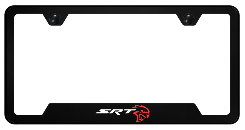 SRT Hellcat PC Notched Frame - UV Print on Black