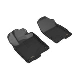 All-Weather Custom-Fit Floor Mats for Honda / Acura Civic / Civic Type R / Integra / Integra Type S 2022-2025 with Non-Slip Backing - Black - 1st Row