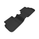All-Weather Custom-Fit Floor Mats for Honda / Acura Civic / Integra 2022-2025 with Non-Slip Backing - Black - 2nd Row