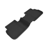 All-Weather Custom-Fit Floor Mats for Honda / Acura Civic / Civic Type R / Integra / Integra Type S 2022-2025 with Non-Slip Backing - Black - 2nd Row
