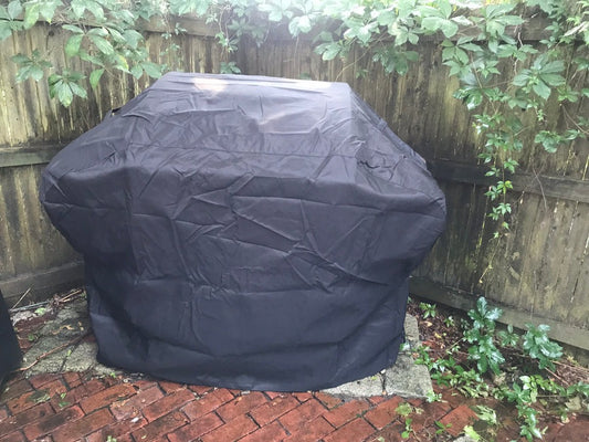 BBQ Grill Cover (Waterproof Black Professional Grade)