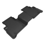 All-Weather Custom-Fit Floor Mats for Jeep Grand Cherokee 2022-2025 with Non-Slip Backing - Black - 2nd Row