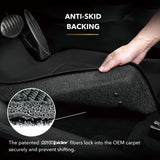 All-Weather Custom-Fit Floor Mats for Genesis Gv80 7-Seat 2021-2024 with Non-Slip Backing - Black - 3rd Row