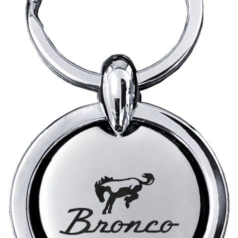 Ford Bronco Revolver Key Fob - Silver