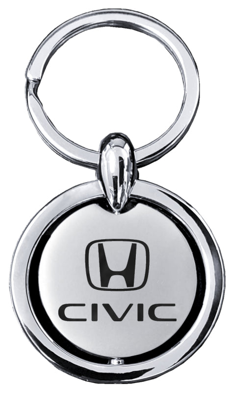 Honda Civic Revolver Key Fob - Silver