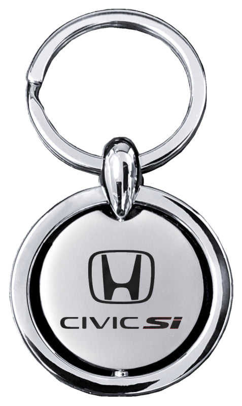 Honda Civic SI Revolver Key Fob - Silver