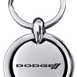 Dodge Stripe Revolver Key Fob - Silver