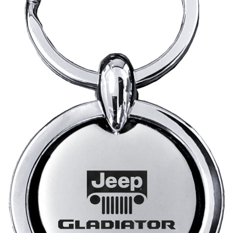 Jeep Gladiator Revolver Key Fob - Silver