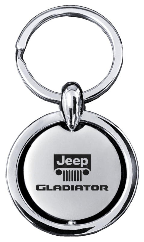 Jeep Gladiator Revolver Key Fob - Silver