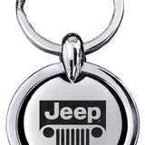 Jeep Grill Revolver Key Fob - Silver