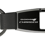 Dodge Charger Premier Carabiner Key Fob - Black Pearl