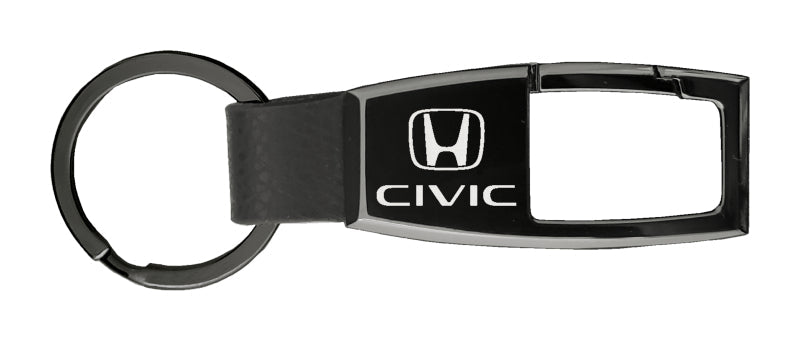 Honda Civic Premier Carabiner Key Fob - Black Pearl