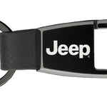 Jeep Premier Carabiner Key Fob - Black Pearl