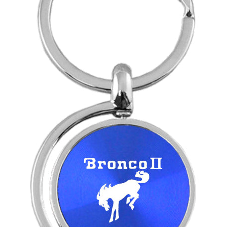 Ford Bronco II Spinner Key Fob - Blue