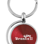 Ford Bronco II Climbing Spinner Key Fob - Burgundy