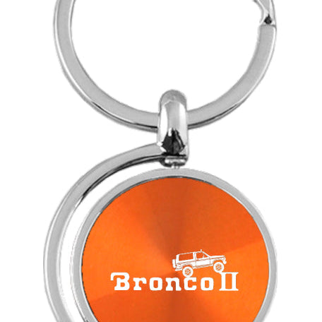 Ford Bronco II Climbing Spinner Key Fob - Orange