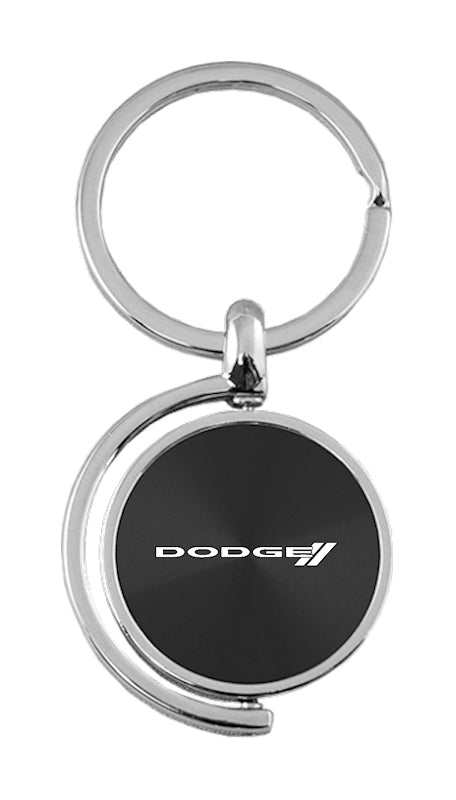 Dodge Stripe Spinner Key Fob - Black