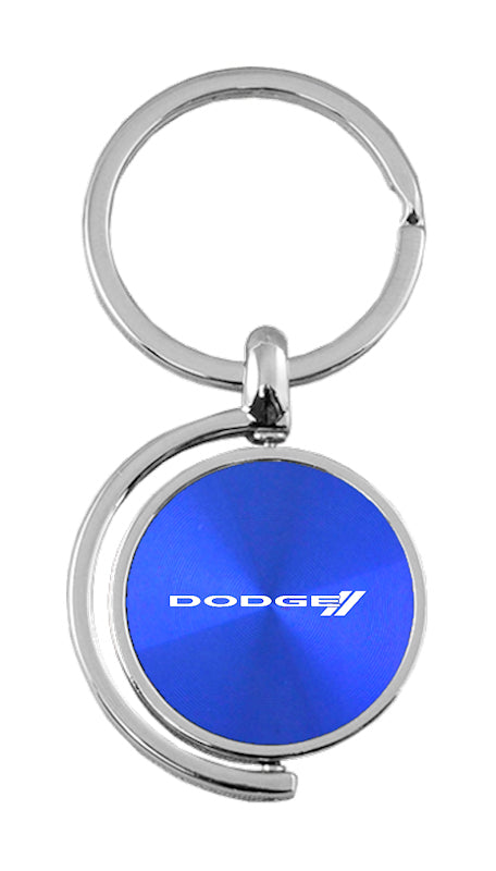 Dodge Stripe Spinner Key Fob - Blue