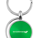 Dodge Stripe Spinner Key Fob - Green