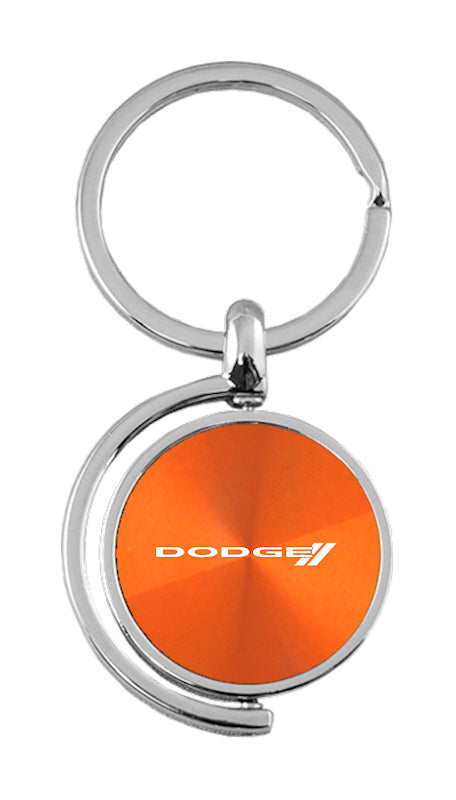 Dodge Stripe Spinner Key Fob - Orange