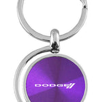 Dodge Stripe Spinner Key Fob - Purple