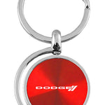 Dodge Stripe Spinner Key Fob - Red