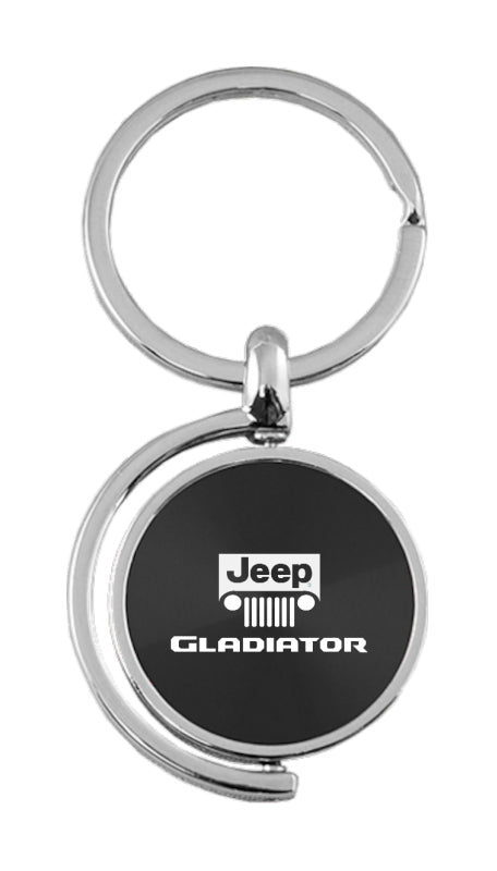 Jeep Gladiator Spinner Key Fob - Black