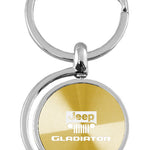 Jeep Gladiator Spinner Key Fob - Gold