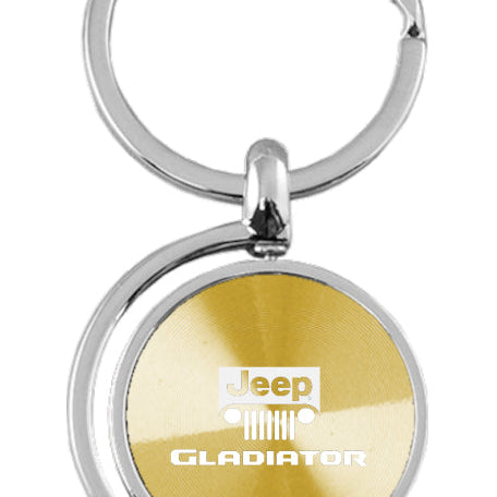 Jeep Gladiator Spinner Key Fob - Gold