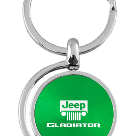 Jeep Gladiator Spinner Key Fob - Green