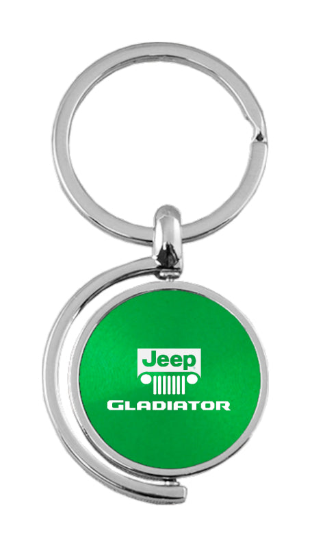 Jeep Gladiator Spinner Key Fob - Green