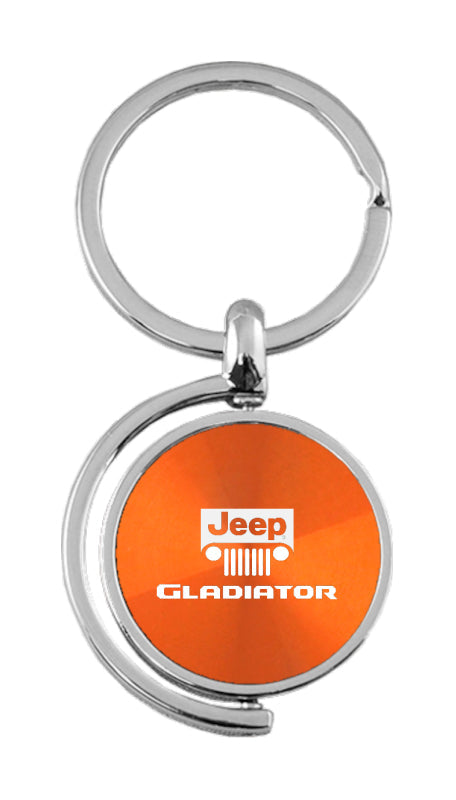 Jeep Gladiator Spinner Key Fob - Orange