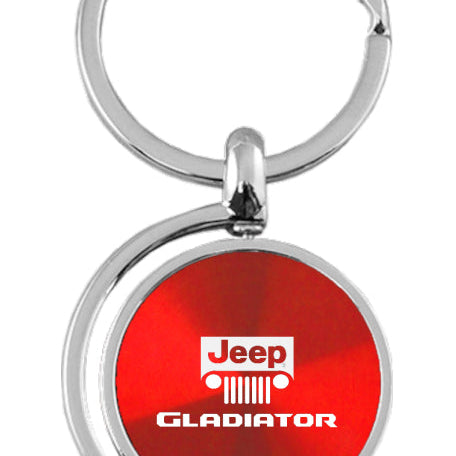 Jeep Gladiator Spinner Key Fob - Red