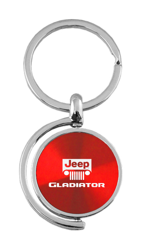 Jeep Gladiator Spinner Key Fob - Red