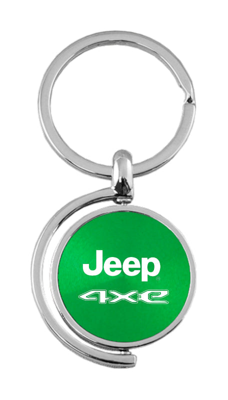 Jeep 4xe Spinner Key Fob - Green