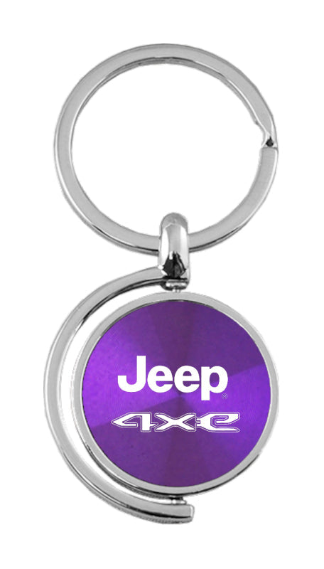 Jeep 4xe Spinner Key Fob - Purple