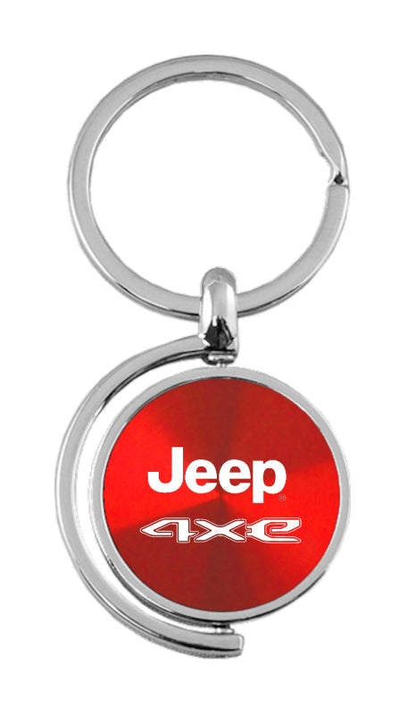 Jeep 4xe Spinner Key Fob - Red