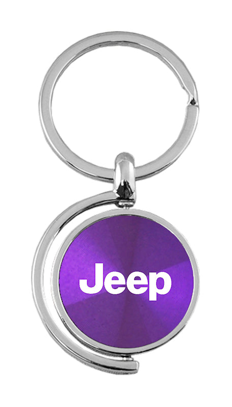 Jeep Spinner Key Fob - Purple