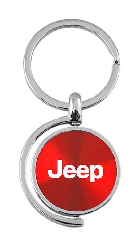 Jeep Spinner Key Fob - Red