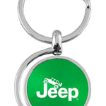 Jeep Climbing Spinner Key Fob - Green