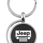 Jeep Grill Spinner Key Fob - Black