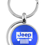 Jeep Grill Spinner Key Fob - Blue