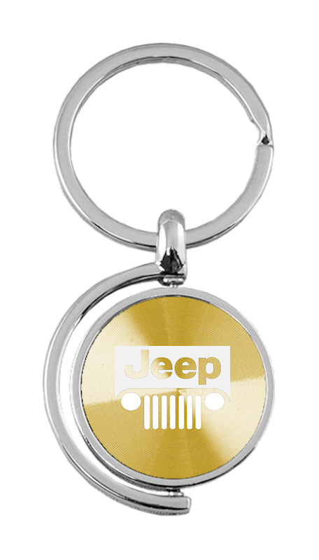 Jeep Grill Spinner Key Fob - Gold